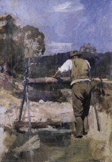 Percy Lindsay Prospector at the Minehead oil painting image